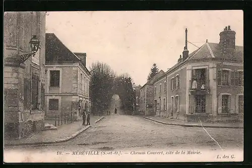 AK Mèrèville, Chemin Couvert, cotè de la Mairie