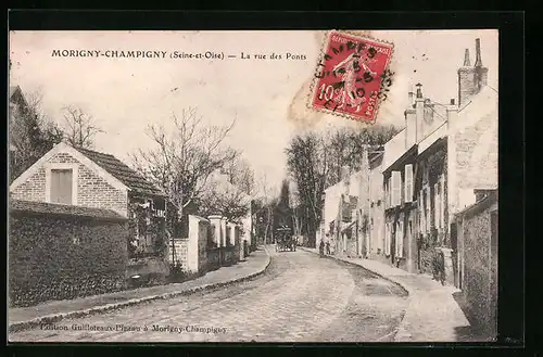AK Morigny-Champigny, La rue des Ponts