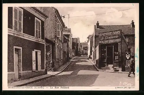 AK Morsang-sur-Orge, La Rue Paillard
