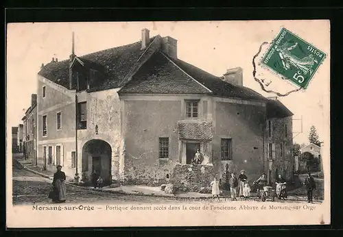AK Morsang-sur-Orge, Portique donnant acces dans la cour de l`Ancienne Abbaye
