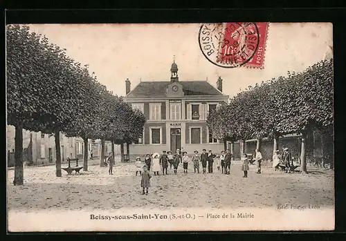 AK Boissy-sous-Saint-Yon, Place de la Mairie