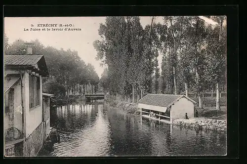 AK Ètrèchy, La Juine et le lavoir d`Auvers