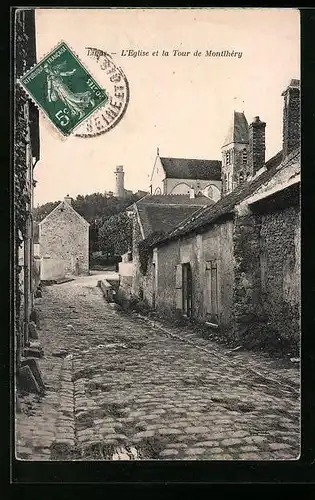 AK Linas, L`Eglise et la Tour de Montlhèry