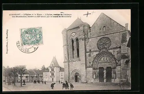 AK Longpont, L`Èglise et la Place