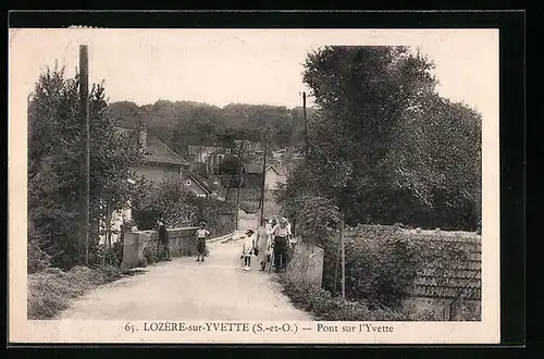 AK Lozère-sur-Yvette, Pont sur l`Yvette