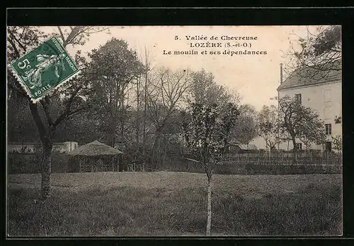 AK Lozère, Le moulin et ses dèpendance