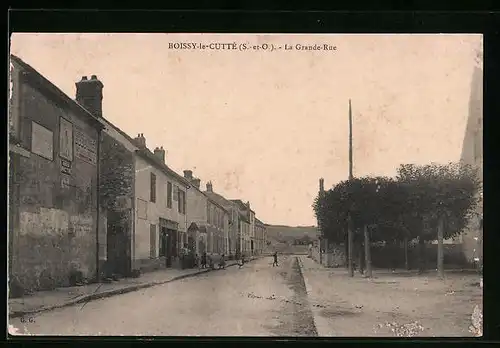 AK Boissy-le-Cuttè, La Grande-Rue