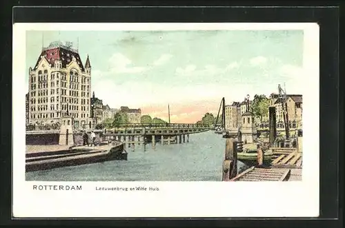 AK Rotterdam, Leeuwenbrug en Witte Huis