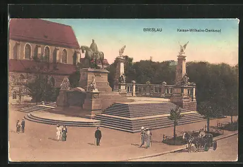 AK Breslau, Kaiser-Wilhelm-Denkmal