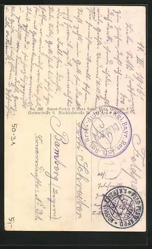 AK Soldaten suchen ihre Kleidung nach Läusen ab