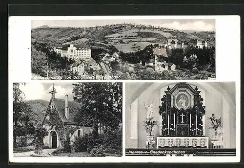 AK Schönstatt, Gesamtansicht, Gnadenkapellchen mit Innenansicht