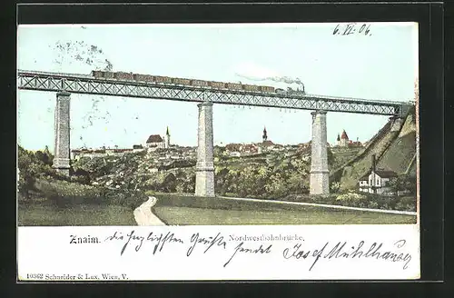 AK Znaim, Nordwestbahnbrücke