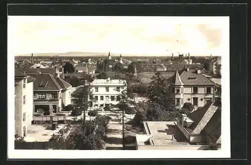 AK Göding / Hodonin, Ortspartie aus der Vogelschau