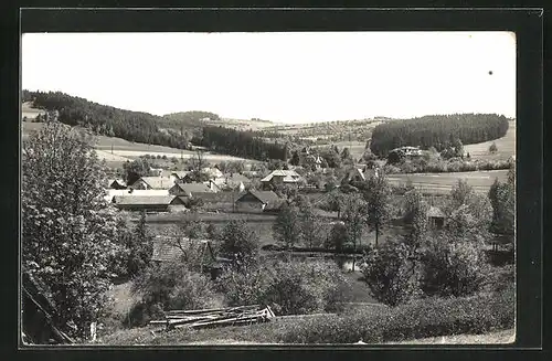 AK Göding / Hodonin, Ortsansicht aus der Vogelschau