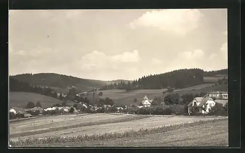 AK Göding / Hodonin, Ortspartie aus der Vogelschau