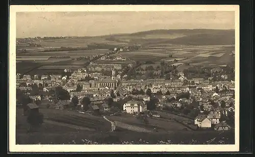 AK Markneukirchen i. V., Die Musikstadt aus der Vogelschau