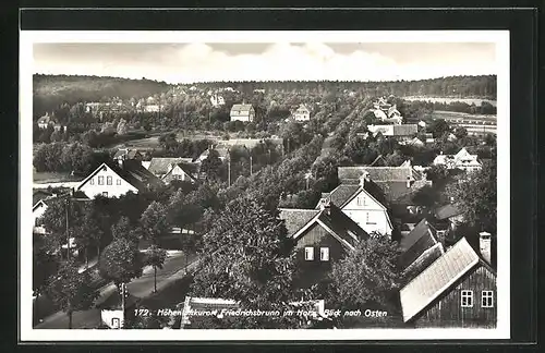 AK Friedrichsbrunn im Harz, Blick nach Osten aus der Vogelschau