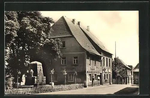 AK Stössen, Marktplatz mit Rathaus