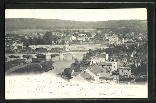AK Bad Kösen, Gesamtansicht aus der Vogelschau