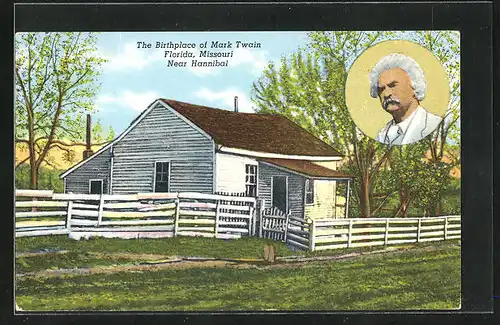 AK Mark Twain, the Birthplace at Florida, Missouri