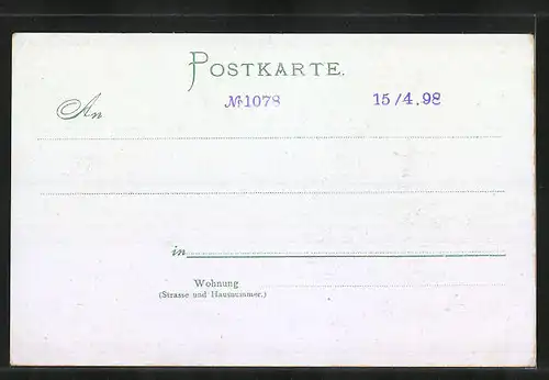 AK Dramatiker Gustav Freytag im Portrait