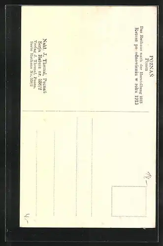 AK Posen / Poznan, Ratusz