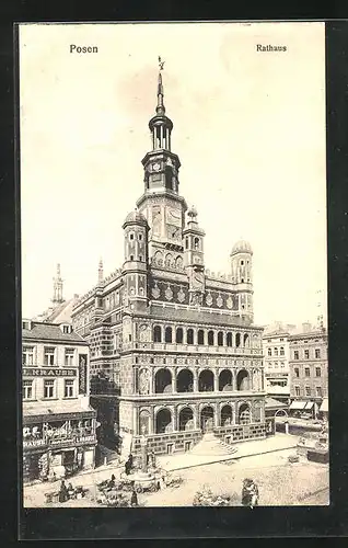 AK Posen / Poznan, Rathaus
