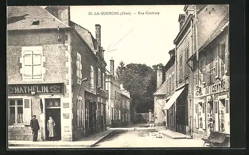 AK La Guerche, Rue Centrale