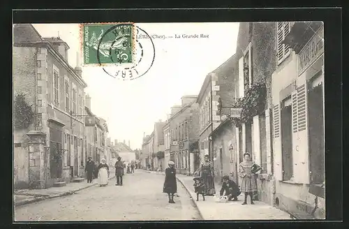 AK Léré, la Grande Rue