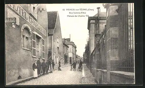AK Mehun-sur-Yèvre, Rue Jeanne d'Arc, Maison de Charles VII