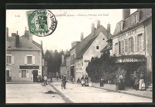 AK La Guerche, Place du Marché, cote Nord