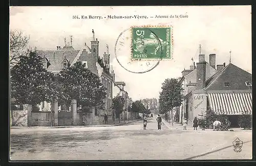 AK Mehun-sur-Yévre, Avenue de la Gare