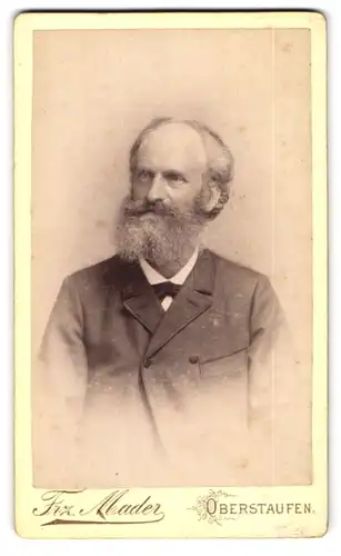 Fotografie Frz. Mader, Oberstaufen, Grossvater Jakobi mit vollem Bart