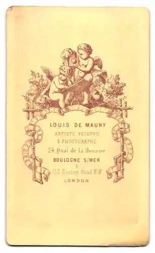 Fotografie Louis de Mauny, Boulogne s. Mer., 24 Quai de la Douane, Bürgerlicher Herr mit Backenbart