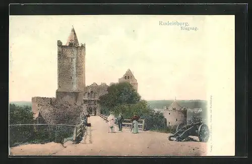 AK Saaleck, Eingang zur Rudelsburg