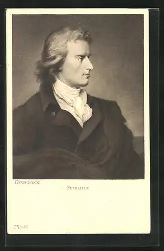 Künstler-AK Portrait Friedrich Schillers, gemalt von Kügelen
