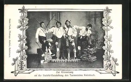 AK Erinnerung an die Variété-Vorstellung des Turnvereins Kulmbach