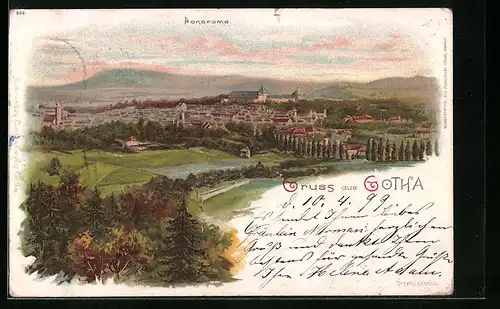 Lithographie Gotha, Panorama