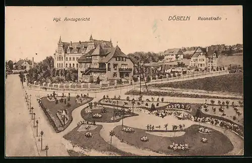 AK Döbeln, Königliches Amtsgericht mit Roonstrasse