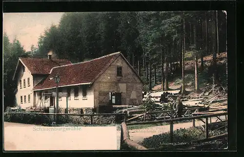 AK Friedrichroda, Gasthaus Schauenburgmühle