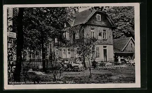 AK Georgenthal /Thür. Wald, Gasthaus Wechmarer Hütte