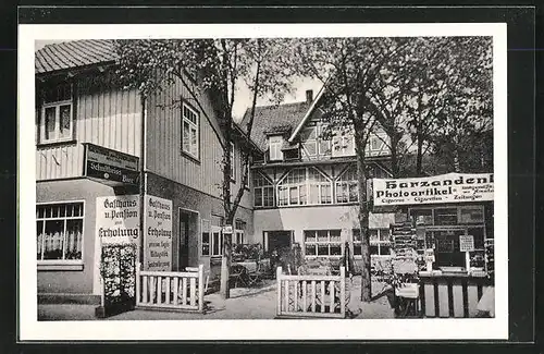 AK Treseburg im Harz, Gasthaus und Pension zur Erholung