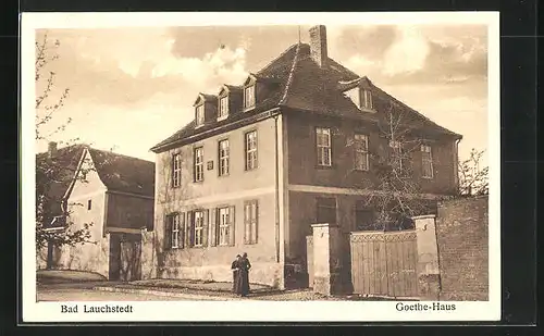 AK Bad Lauchstedt, Goethe-Haus