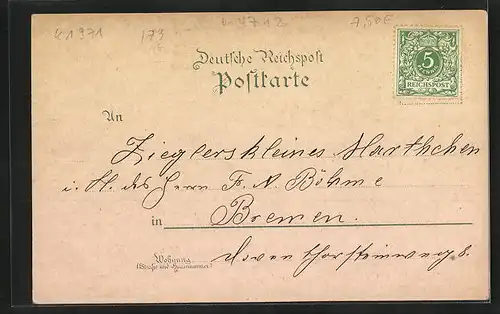 Lithographie Kyffhäuser, Kaiser-Wilhelm-Denkmal, Kyffhäuser, Reiterstandbild