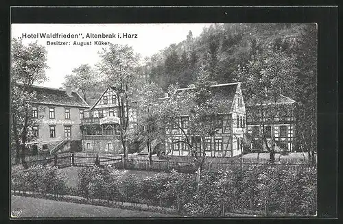 AK Altenbrak /Harz, Hotel Waldfrieden
