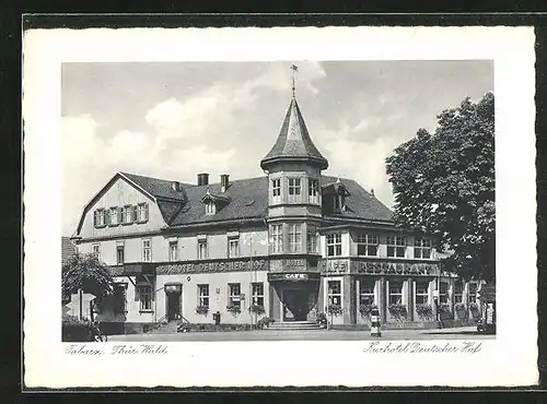 AK Tabarz, Kurhotel Deutscher Hof