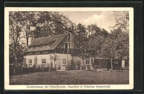 AK Naundorf b. Vetschau, Touristenhaus der Naturfreunde