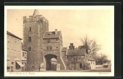 AK Naumburg a. d. Saale, Partie am Marientor