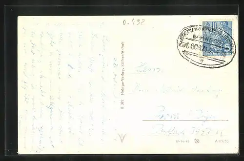 AK Aschersleben, Hohes Tor mit Denkmal