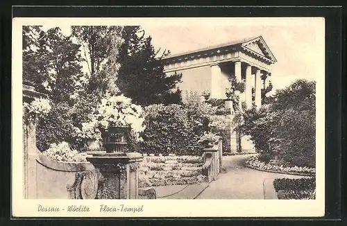 AK Wörlitz, Dessau-Wörlitz Flora Tempel